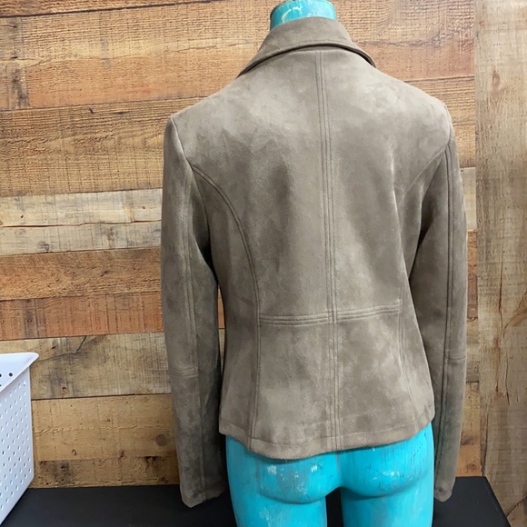 Vigoss Karen Faux Suede Moto Jacket NWT - Picture 4 of 9